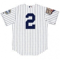 2009 World Series Yankees Authentic Home Jersey Customized with both Patches and Numbers
