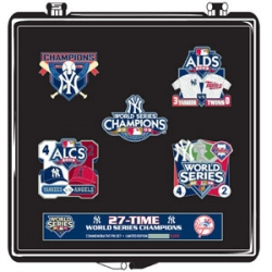Yankees 27 Time World Series Champions Pin Set Limited Edition of 5000 set