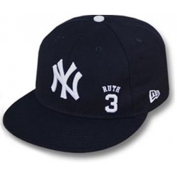 26 Babe Ruth # 3 Fitted Cap