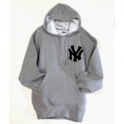 18 NY Gray Yankee Hooded Pullover Sweatshirt Sale $49.00 Reg $$59.00