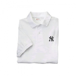 11 Yankee Jerseys 100 % Pique Cotton Golf Shirt NY logo