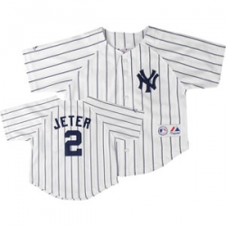 Kids Jeter Replica Home Yankee Jerseys with Name and Number Jerseys