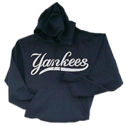 13 Yankees Gray Script Pullover Hooded Sweatshirt